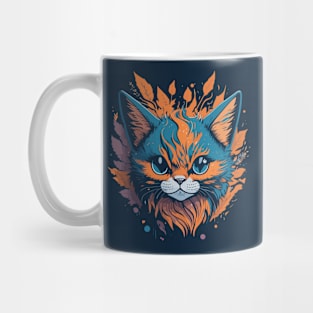 Head Of Flower Cat Mug